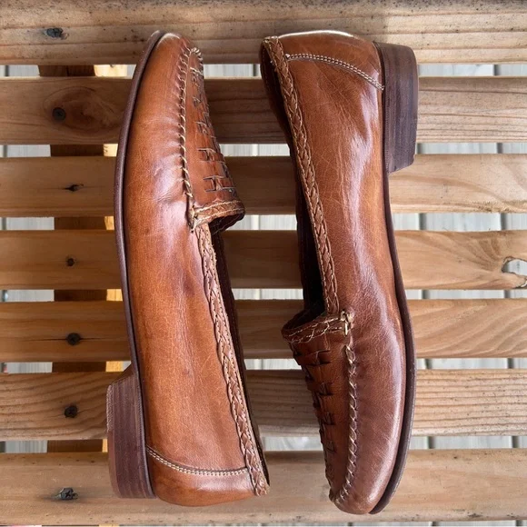 Cole Haan Woven Leather Loafers – Men’s Size 9.5M – Made in Brazil - Picture 4 of 11